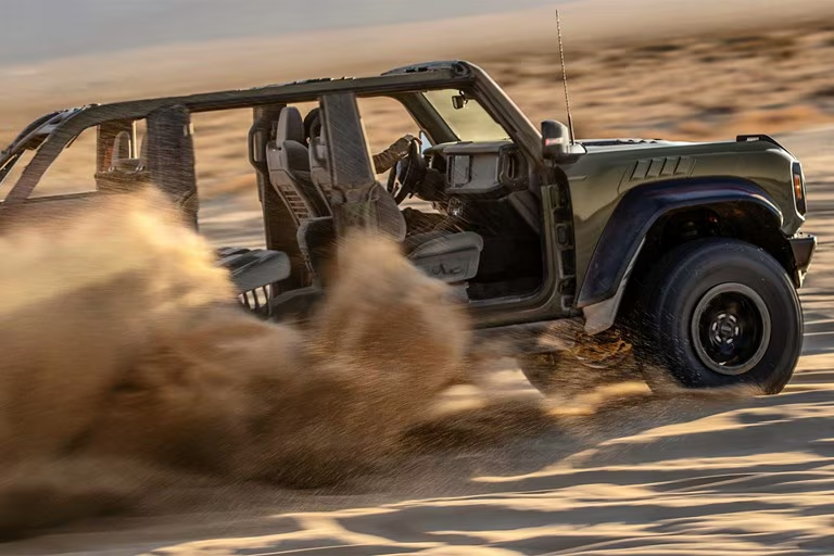 Bronco Raptor in the dunes