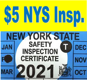 $5.00 NYS Inspection
