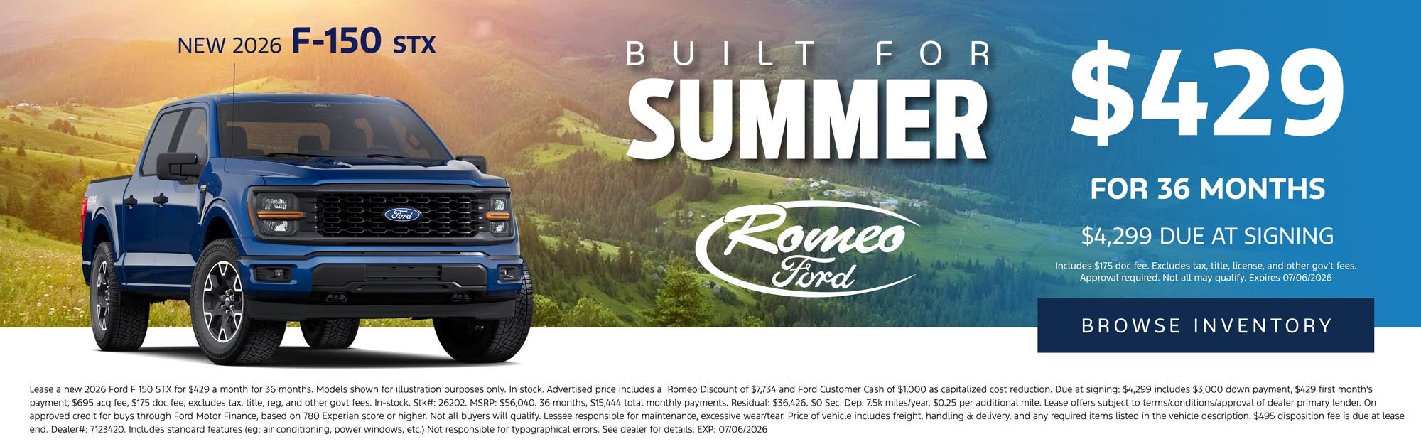 June F-150 Offer