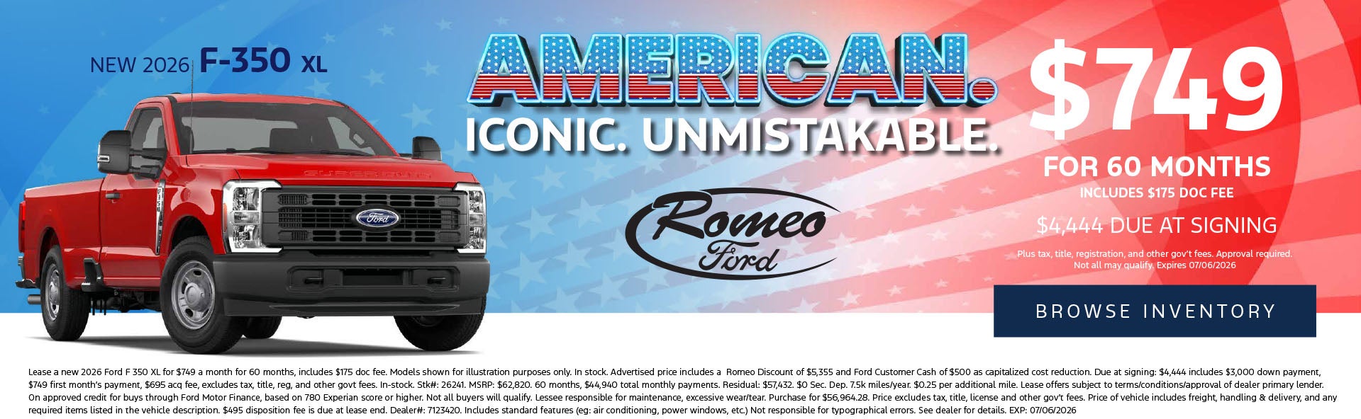 June F-350 Offer