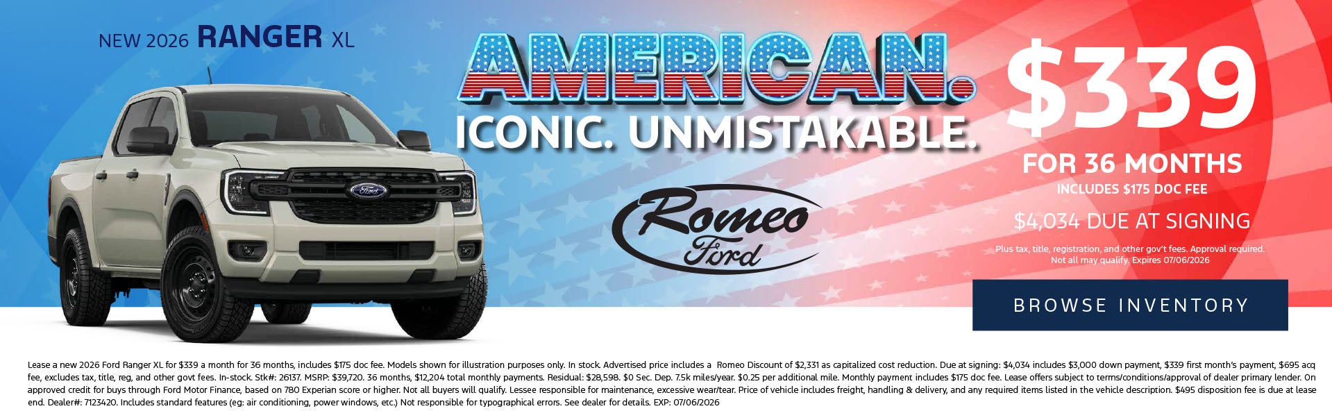 June Ranger Offer