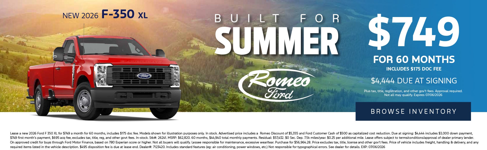 June F-350 Offer
